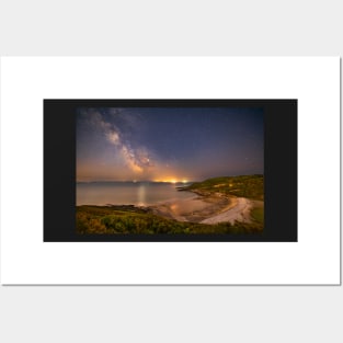 Milky Way over Pwlldu Bay, Gower Posters and Art